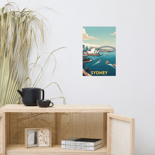 Sydney / 12″×18″ Vintage Travel Poster - Sydney